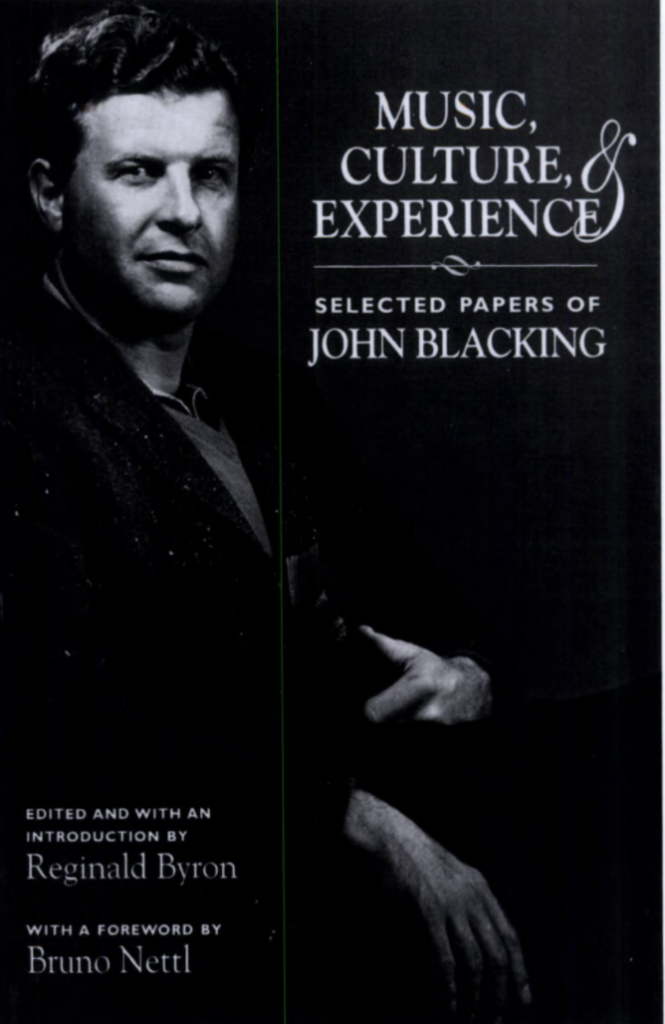john blacking - music culture and experience